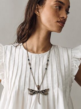 Boho Whimsy Large Dragonfly Necklace